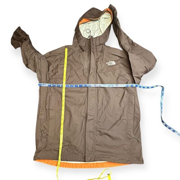 THE NORTH FACE Men’s Brown HyVent Waterproof Hooded Rain Jacket Size Medium - Picture 5 of 5